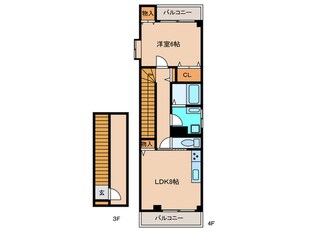 スズビル新森の物件間取画像